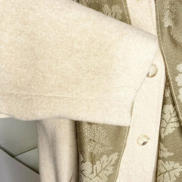 Bromley Collection vtg Wool Trench Coat Beige Size 8 Women